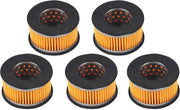 Filtro silenziante per compressore 5 pezzi - Parti di ricambio - Filtro silenziante - Materiale aluminium/tessuto - Diametro 65 mm - Diametro interno 40 mm - Filtro elementare