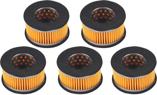 Filtro silenziante per compressore 5 pezzi - Parti di ricambio - Filtro silenziante - Materiale aluminium/tessuto - Diametro 65 mm - Diametro interno 40 mm - Filtro elementare