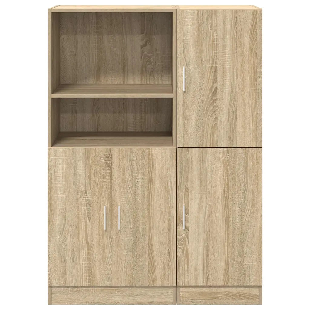 Set di Mobili da Cucina 2 pz-Armadietto Cucina Rovere Sonoma in Truciolato