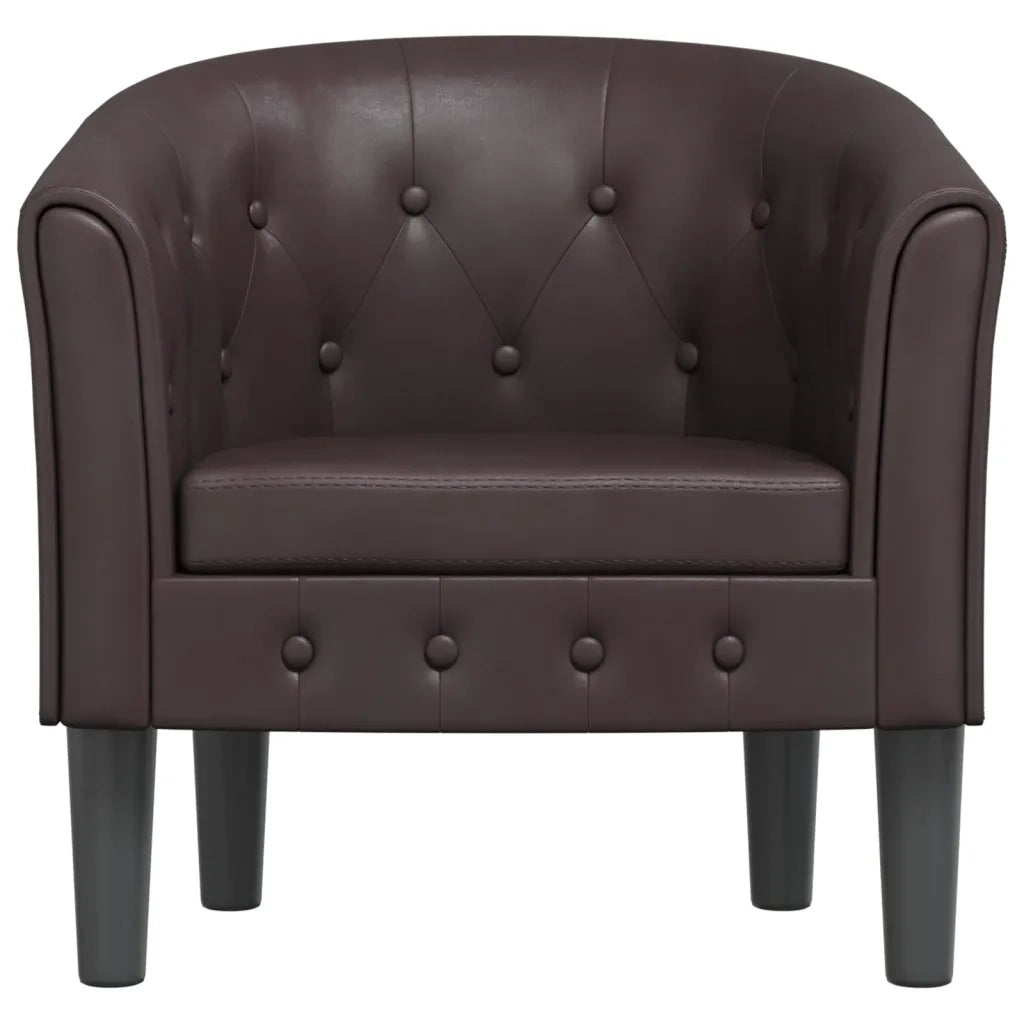 Poltrona Cabriolet Marrone in Similpelle 356459