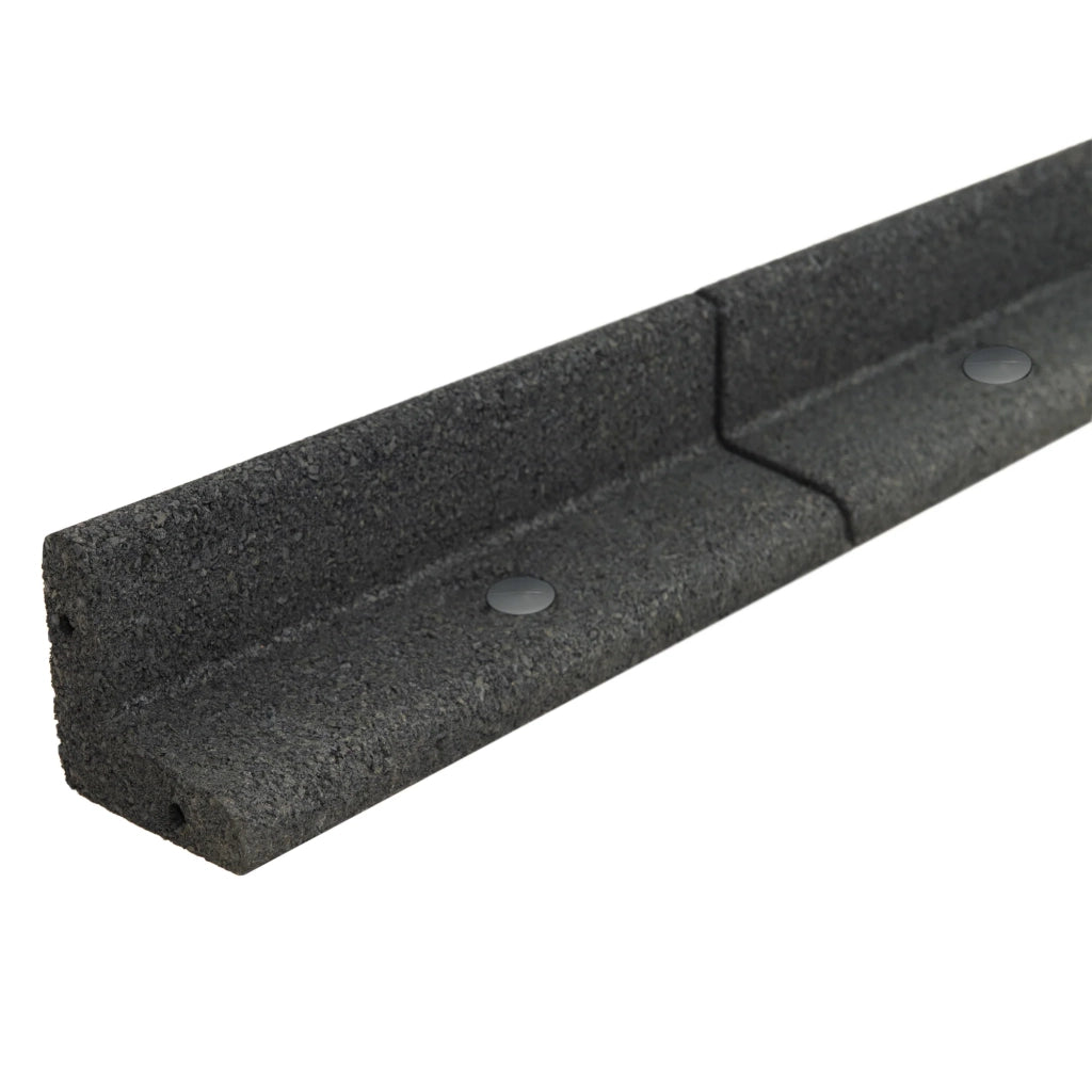 Bordura Flessibile da Giardino 40 x 1,2 m Grigio con Martello in Gomma