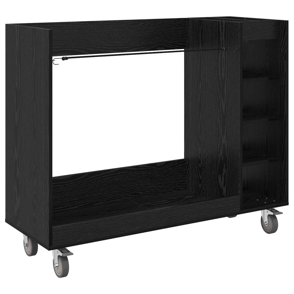 Armadio per Golf con ruota Rovere Nero 120 x 45 x 98 cm CFW4785352