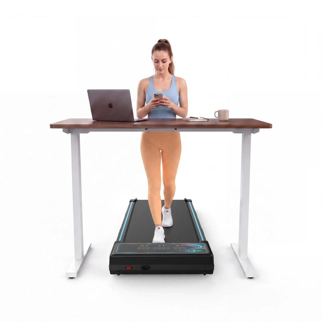 Tapis Roulant da Passeggio per Casa e Ufficio, Pieghevole con Inclinazione Automatica 15%, Motore Silenzioso, Portata 150 kg, Telecomando