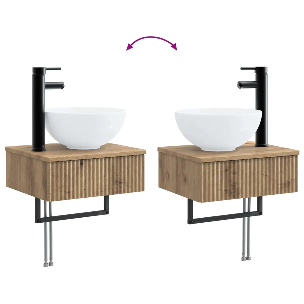 Lavabo da Parete Rovere Artigianale 40 x 35 x 39 cm 890177