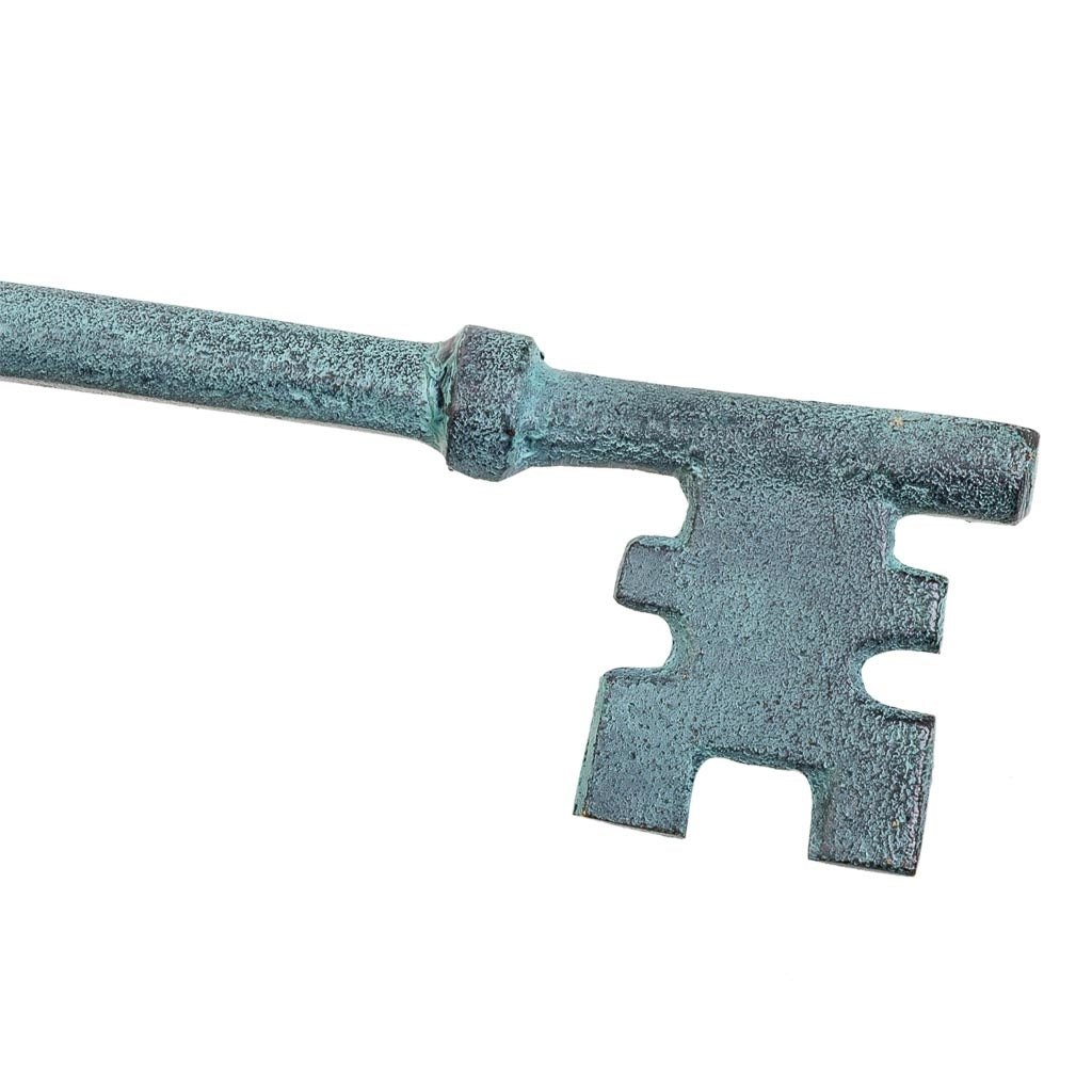 Chiave in metallo blu 7,5x2x21h