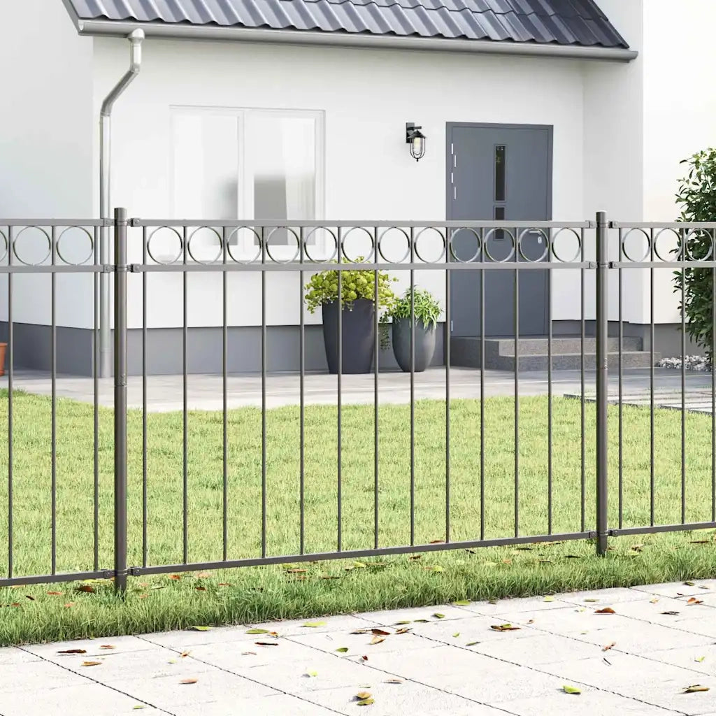 Elemento Recinzione Assen Grigio 170 x 130 cm Acciaio 42003908