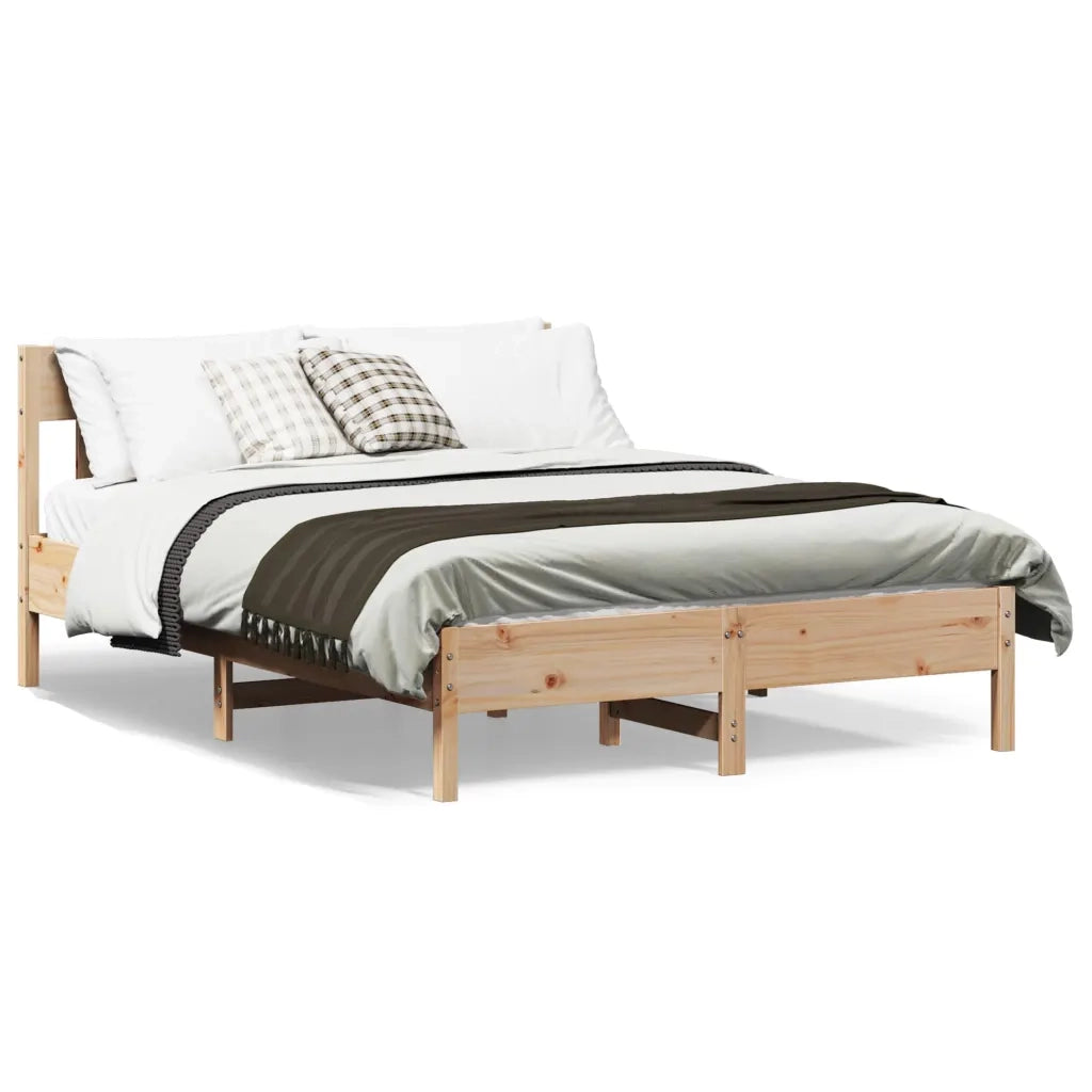 Letto senza Materasso 120x190 cm in Legno Massello di Pino 842670