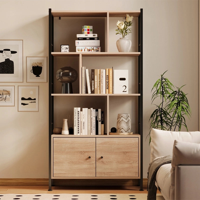 Libreria moderna e versatile in stile loft con mobili con serratura