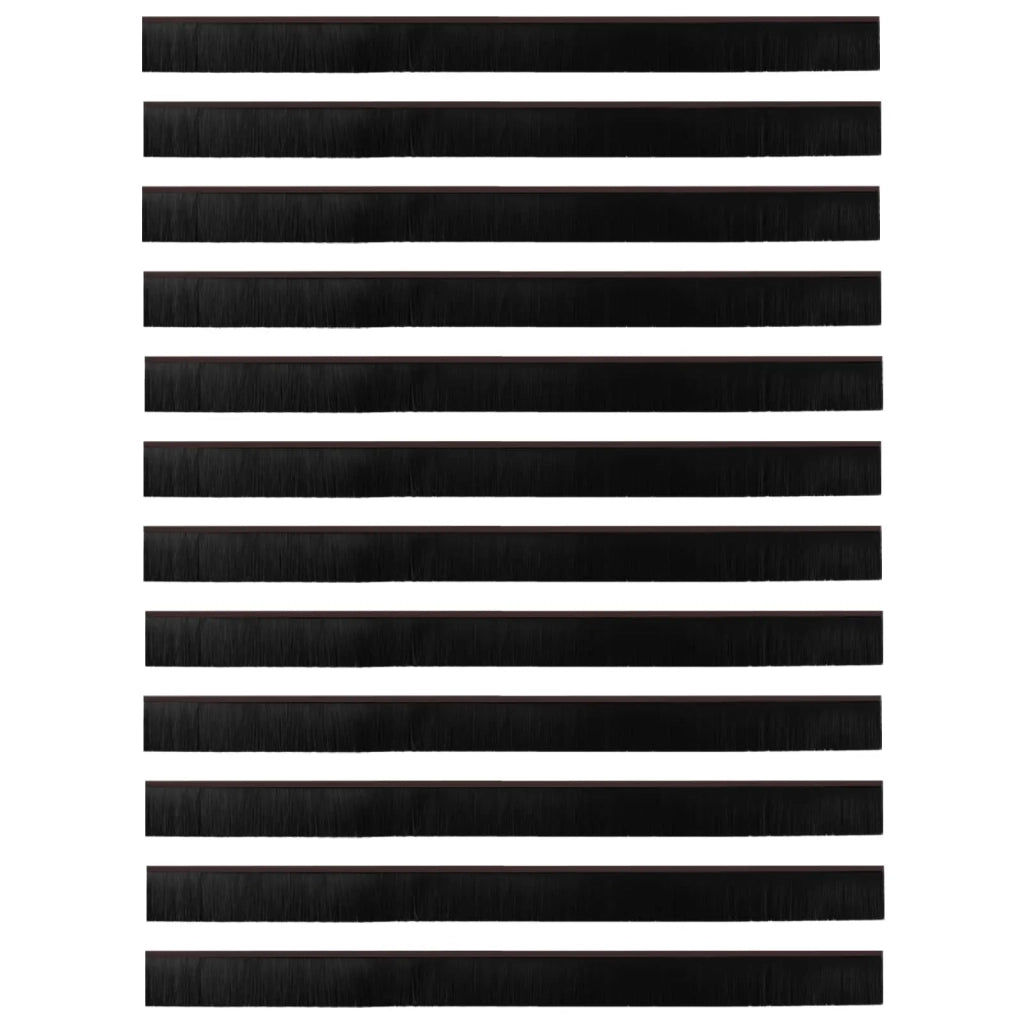 Spazzole per porte autoadesive 12 pz Marrone 100 cm CFW6934895
