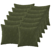 Cuscino con cuscino HEERLEN 12 pz Verde Fleece in microfibra 927108