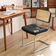 Sedie da Pranzo Set 4 Pezzi Imbottite ¨C MINIMAL ¨C Similpelle con Gambe in Metallo Cromato
