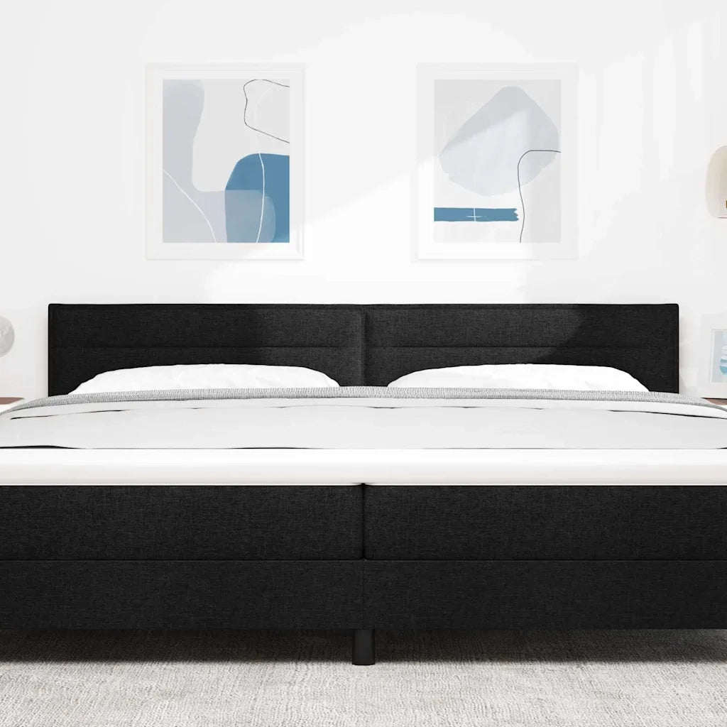 Testiera | Testata Nero 200 cm Tessuto
