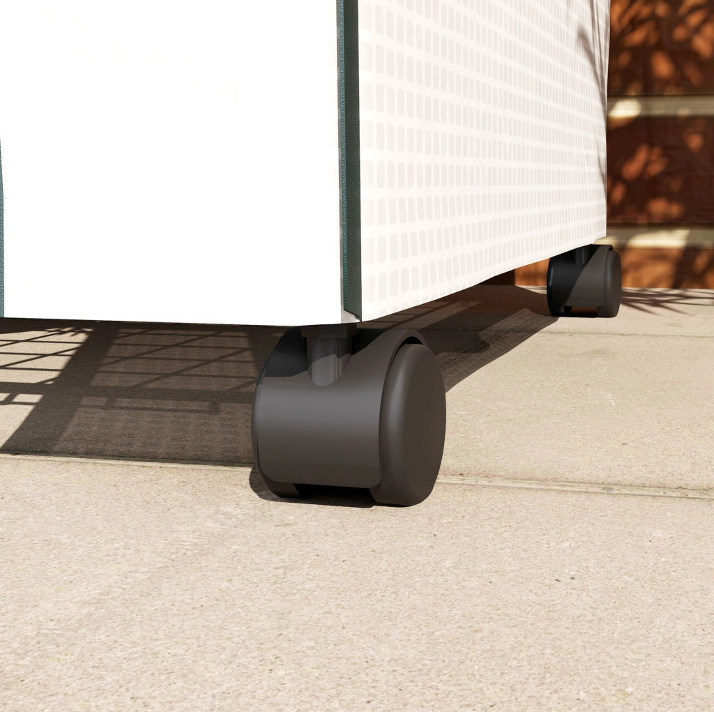 Serra da balcone in acciaio con 4 ripiani, 69x50x165 cm