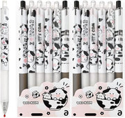 Set di matite rollerball gomma per studenti e ufficio - 12 pezzi, 0,5 mm.