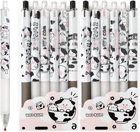 Set di matite rollerball gomma per studenti e ufficio - 12 pezzi, 0,5 mm.