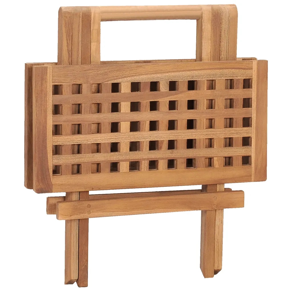 Set da Pranzo da Giardino Pieghevole 3 pz in Massello di Teak 315455