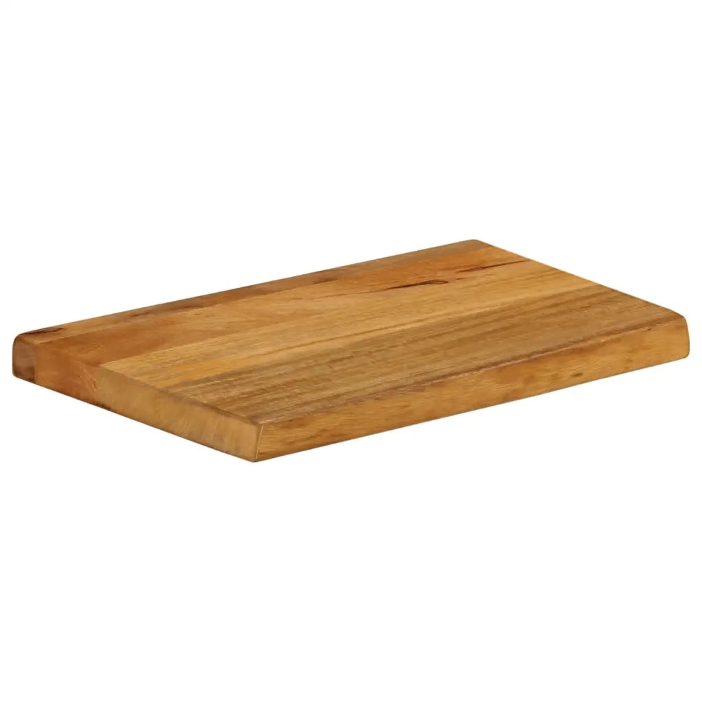 Piano Tavolo | Superficie Tavolo | Piano Scrivania Bordi Vivi 40x20x2,5 cm in Legno Massello di Mango