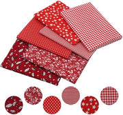 Kit di stoffe a patchwork 6 pezzi - Tela di cotone 100% cotone - Dimensioni 50 x 80 cm - Ideale per cucire/quilting - Materiale morbido/aderente - Pacchetto di stoffe