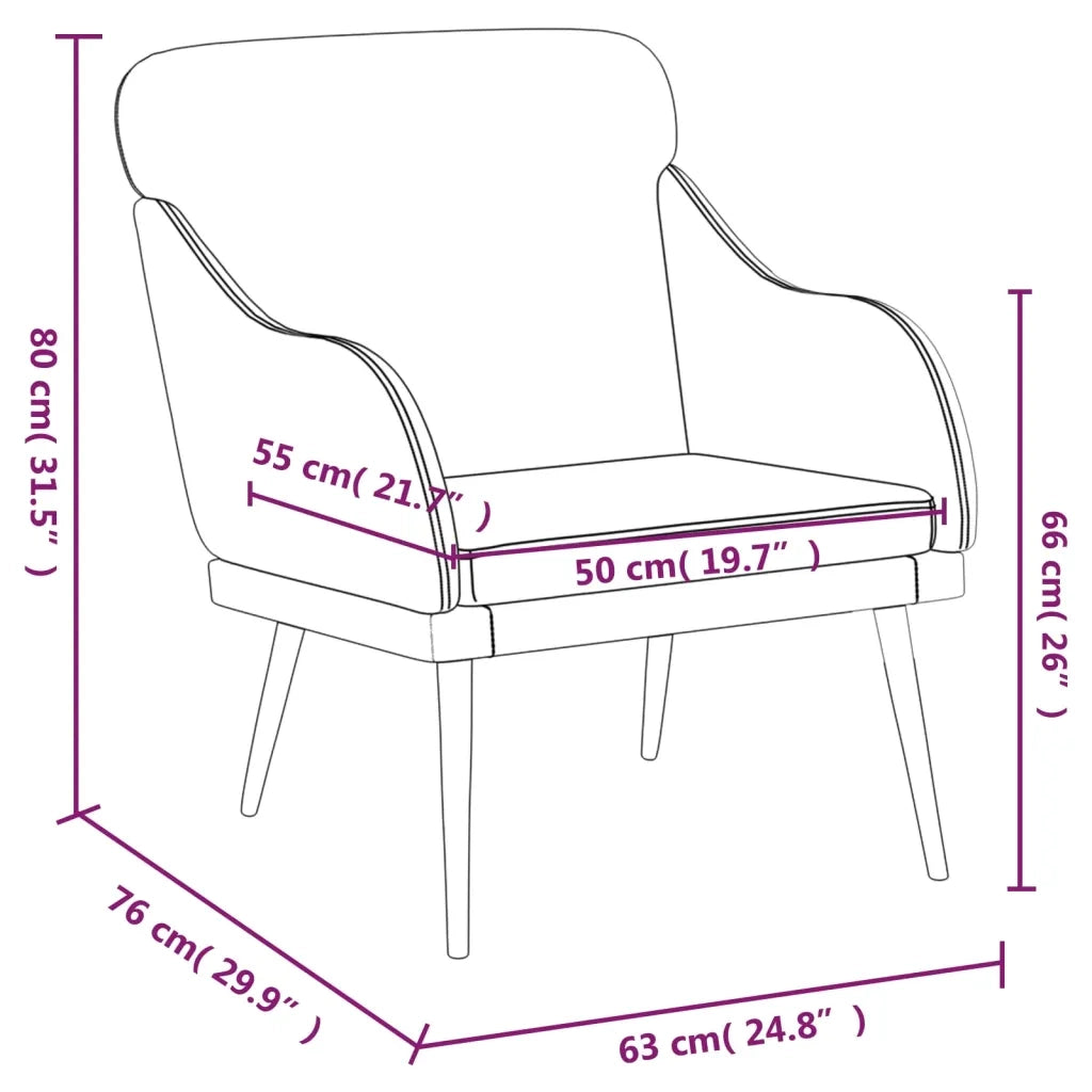 Poltrona | Sedia Relax Nera 63x76x80 cm Similpelle