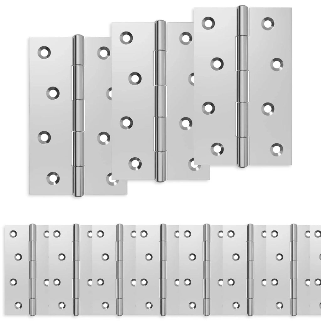 Cerniera 48 pz 89 x 54 x 5 mm Argento Acciaio 42041401