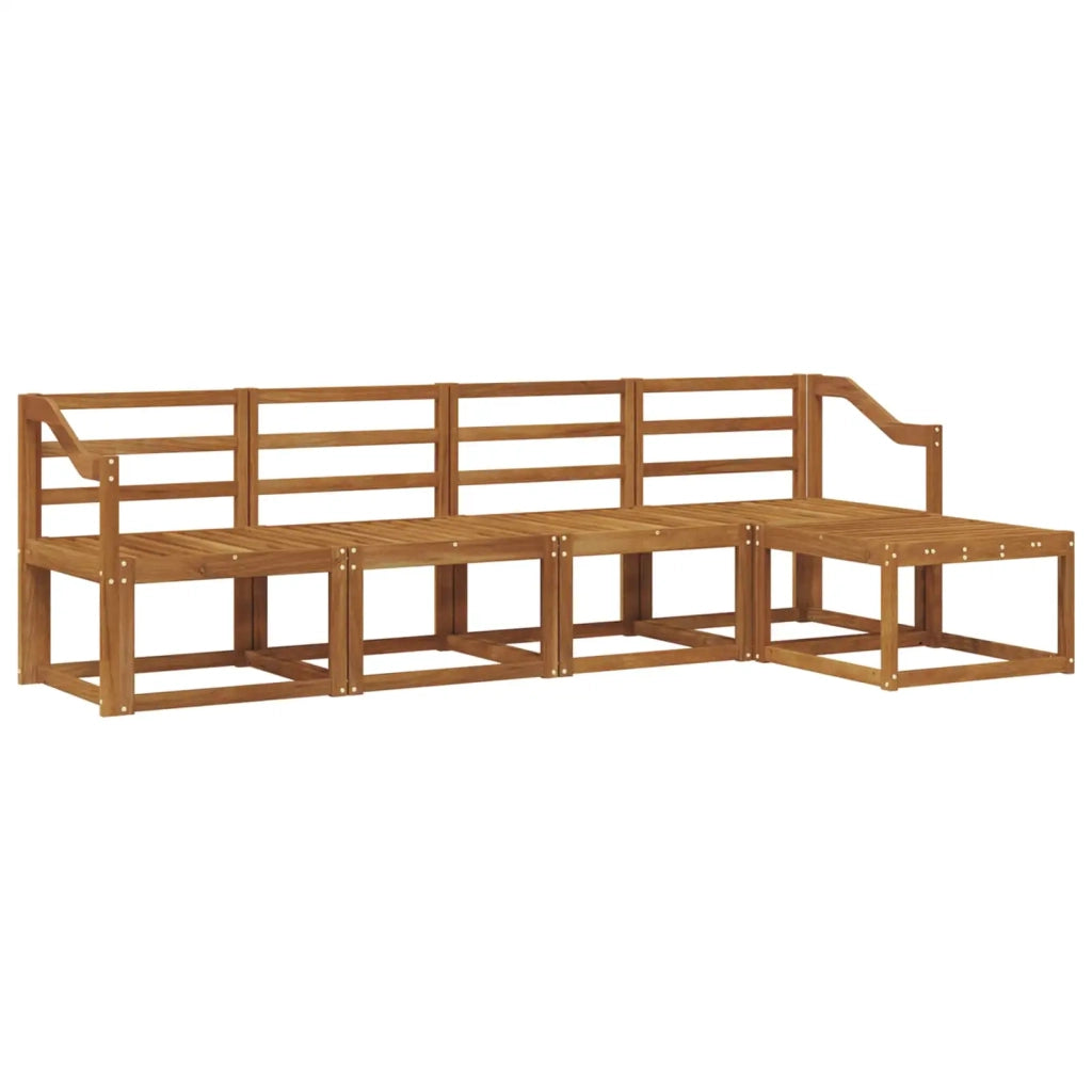 Set di divani da esterno 5 pcs Naturale