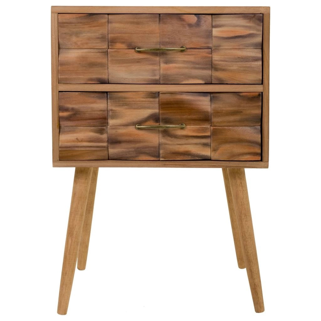 Comodino in legno marrone 50x38x73