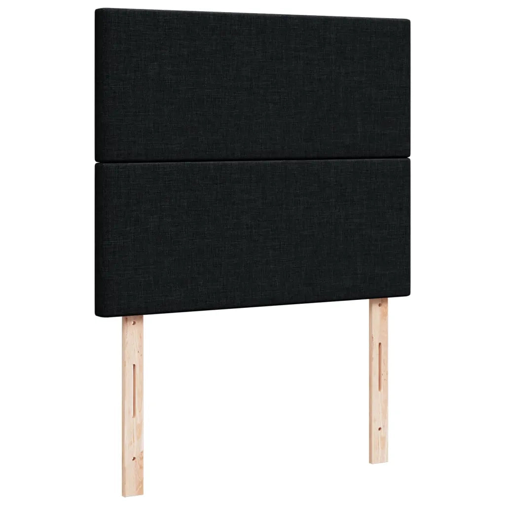 Giroletto a Molle con Materasso Nero 120x190 cm in Tessuto 3290422