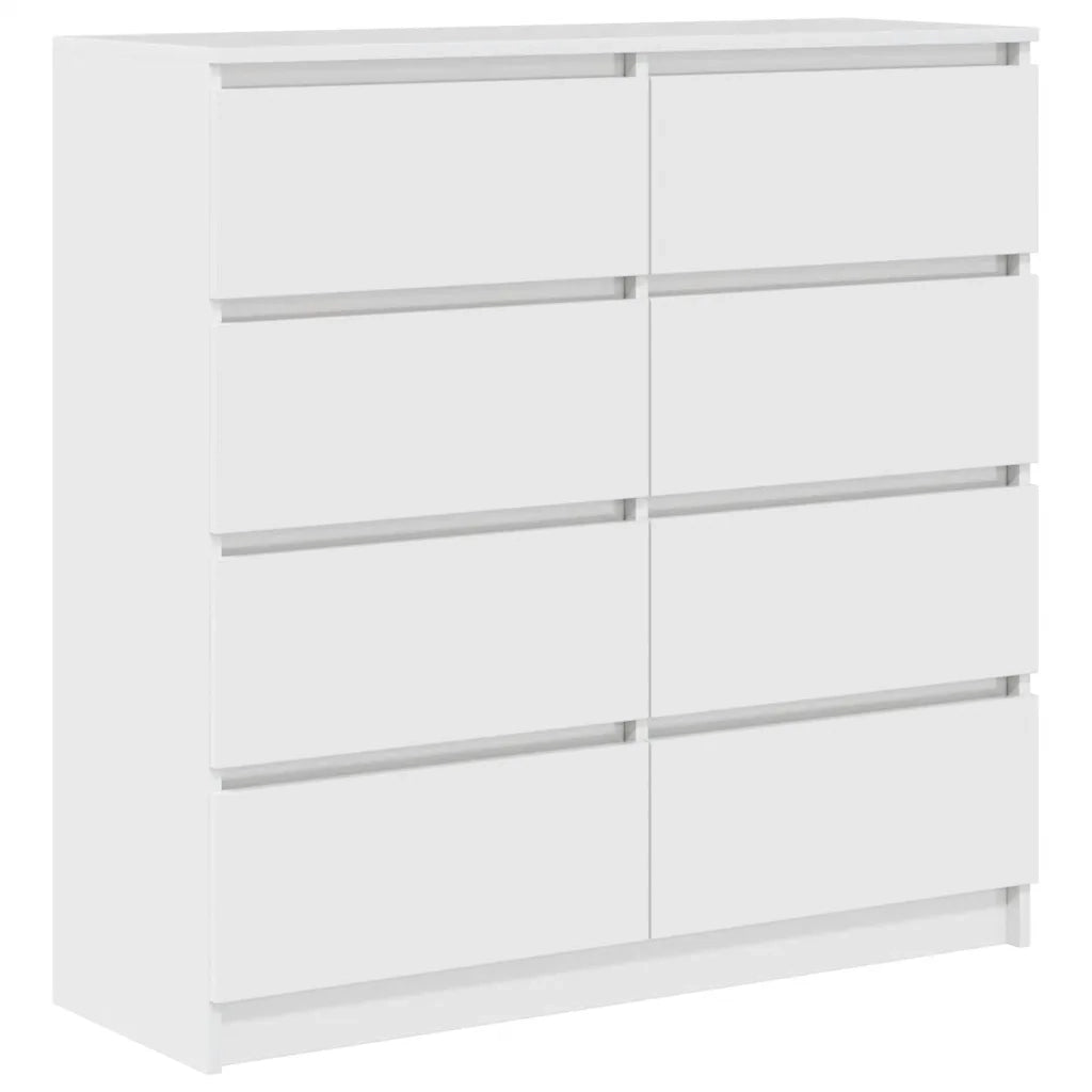 Credenza Bianca 100x35x99 cm in Legno Multistrato 3328489