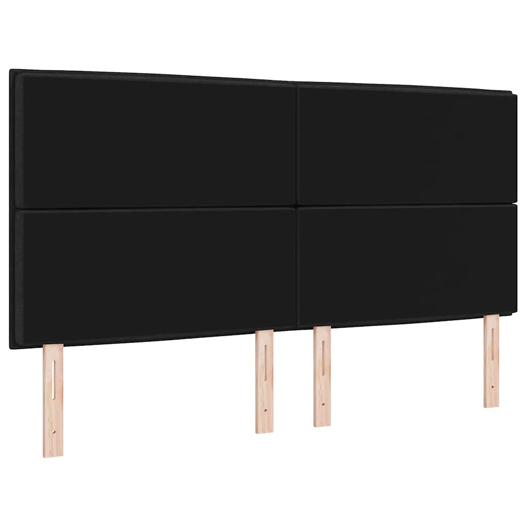Testiera LED con strisce LED con testiera Nero 180 cm Tessuto 3338302