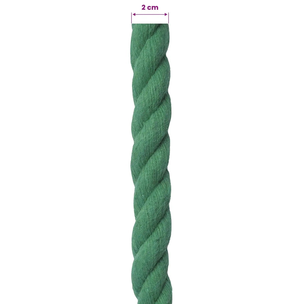Corda di Cotone 20 mm 50 m Verde 100% Cotone 42011972