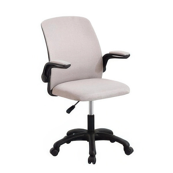 Sedia Ufficio Moma Grigio Chiaro con Braccioli e Pistone a Gas Altezza 86-96 cm