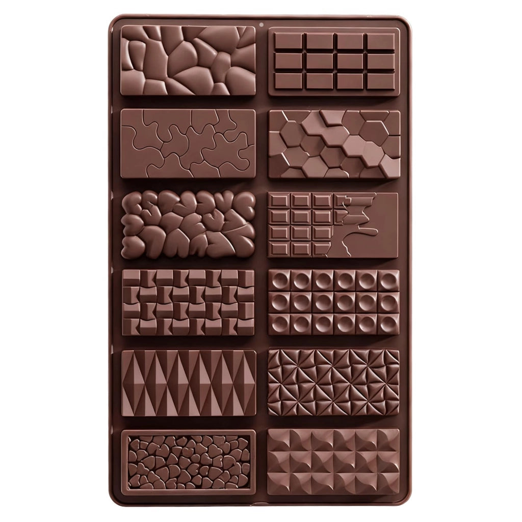 Stampo in silicone per cioccolato, confezione da 12 pezzi, privo di BPA, resistente al calore
