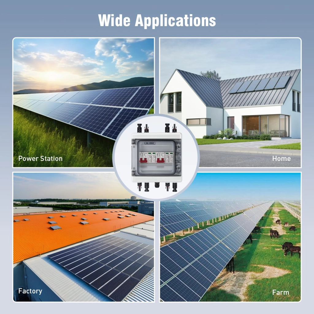 Scatola combinata solare da 40 A, 1000 V, grado di protezione IP65, con protezione contro le sovratensioni