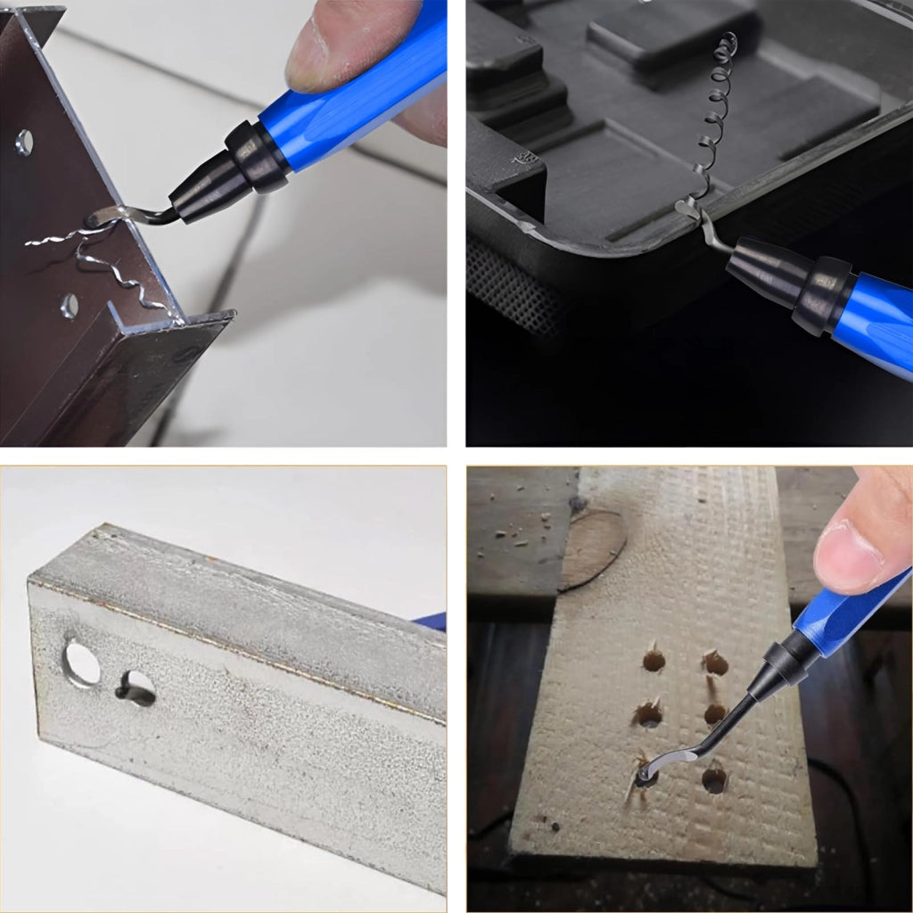 Strumento per la sgrossatura con 10 lame e 5 lime diamantate, manico in metallo