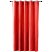Tenda oscurante con passanti, colore rosso, 250x260 cm, 1 pezzo