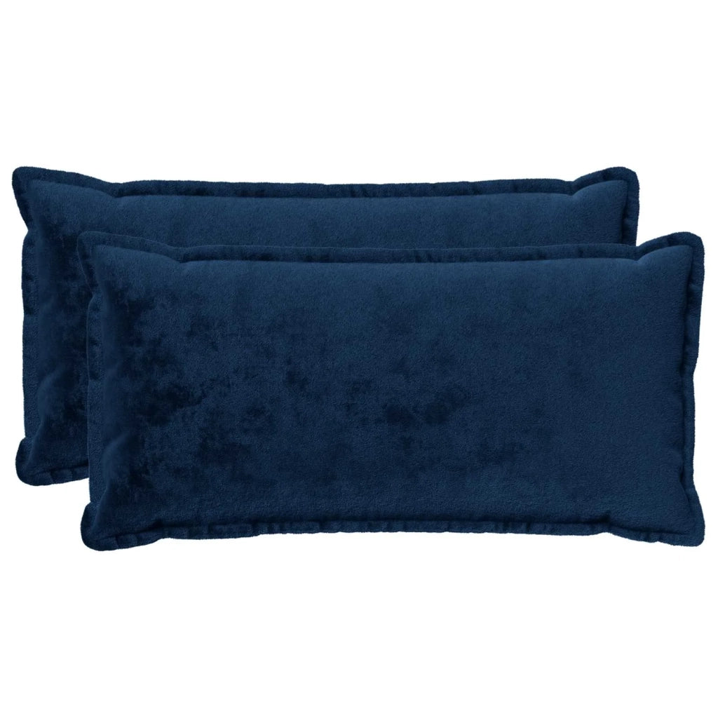 Federa 2 pz HOUTEN Blu navy 40 x 70 cm Flanella 917980