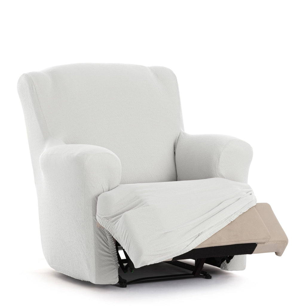 Copertura per poltrona relax, colore bianco, design Harlem, confezione singola