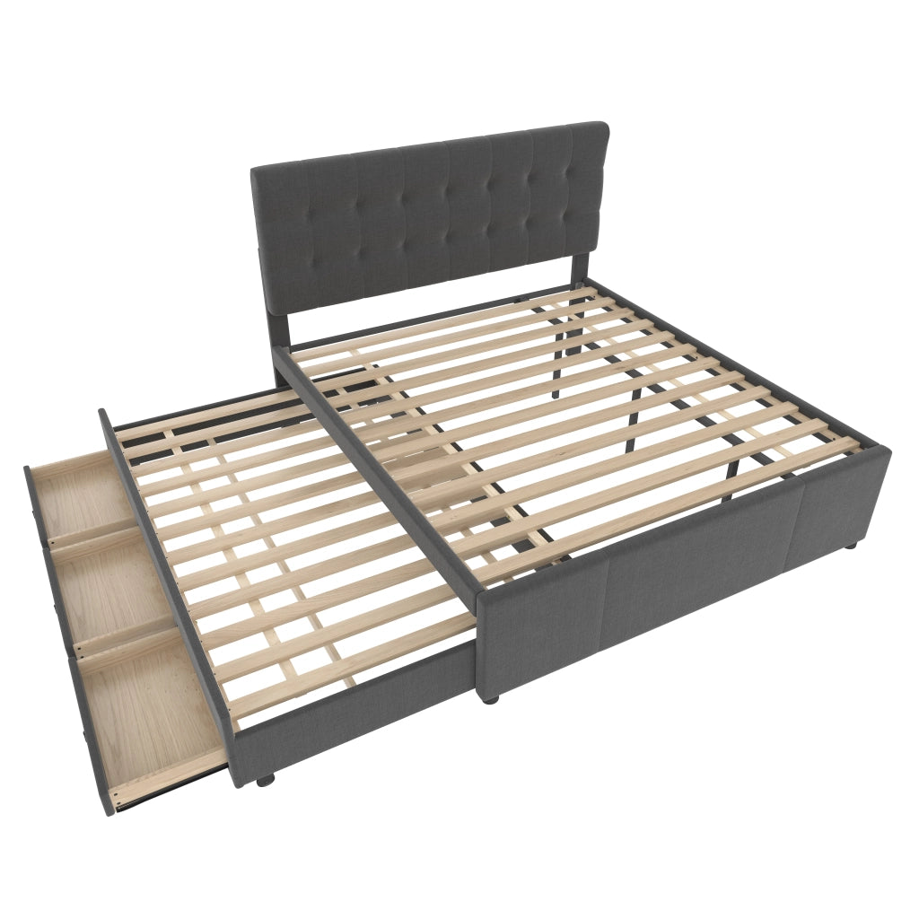 Letto 180 ¡Á 200 cm con contenitore idraulico; testiera lunga in velluto beige; lampade da lettura e USB