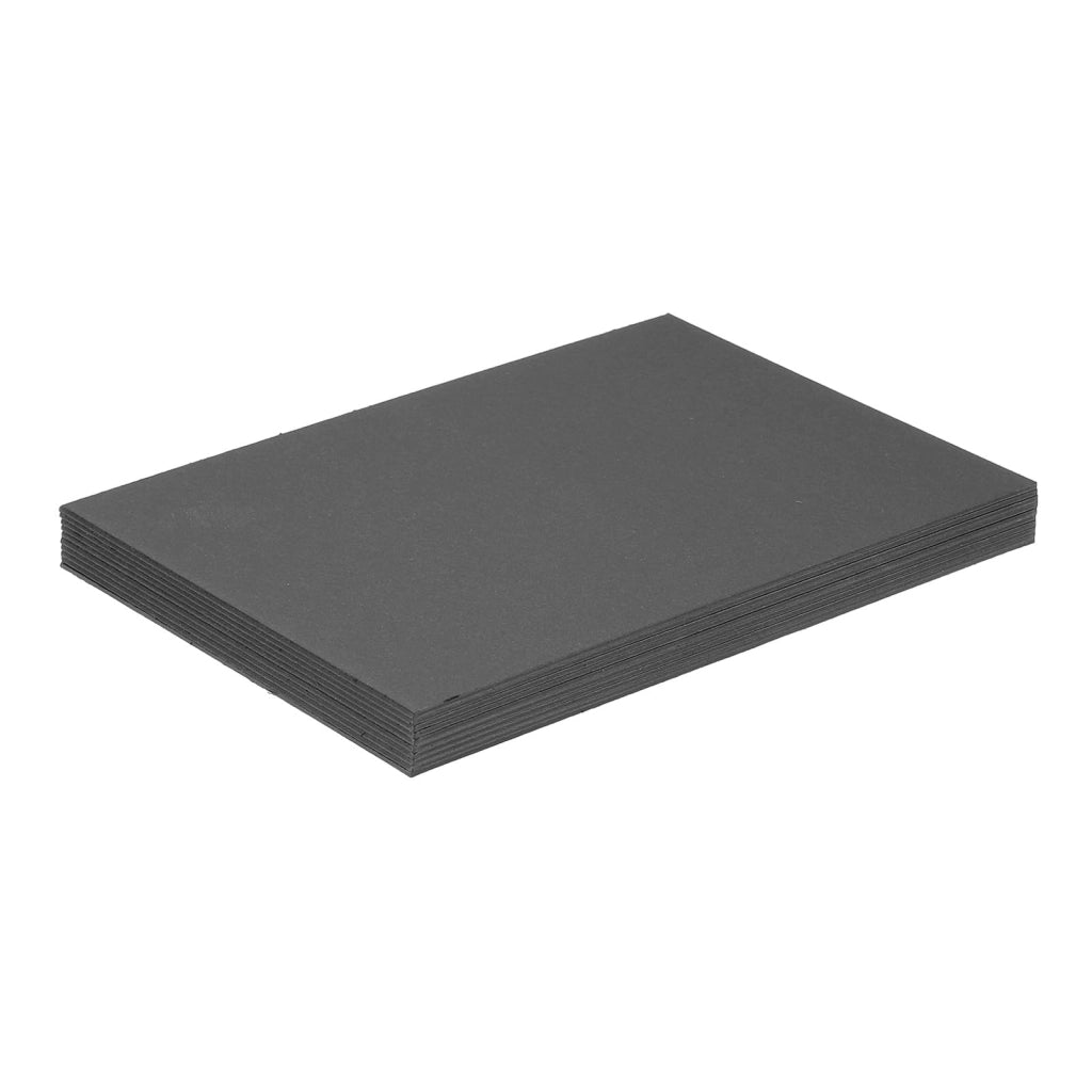 Fogli di cartone pressato 12,5 x 10 x 0,06 pollici, 10 pezzi, 60PT, nero, per legatoria
