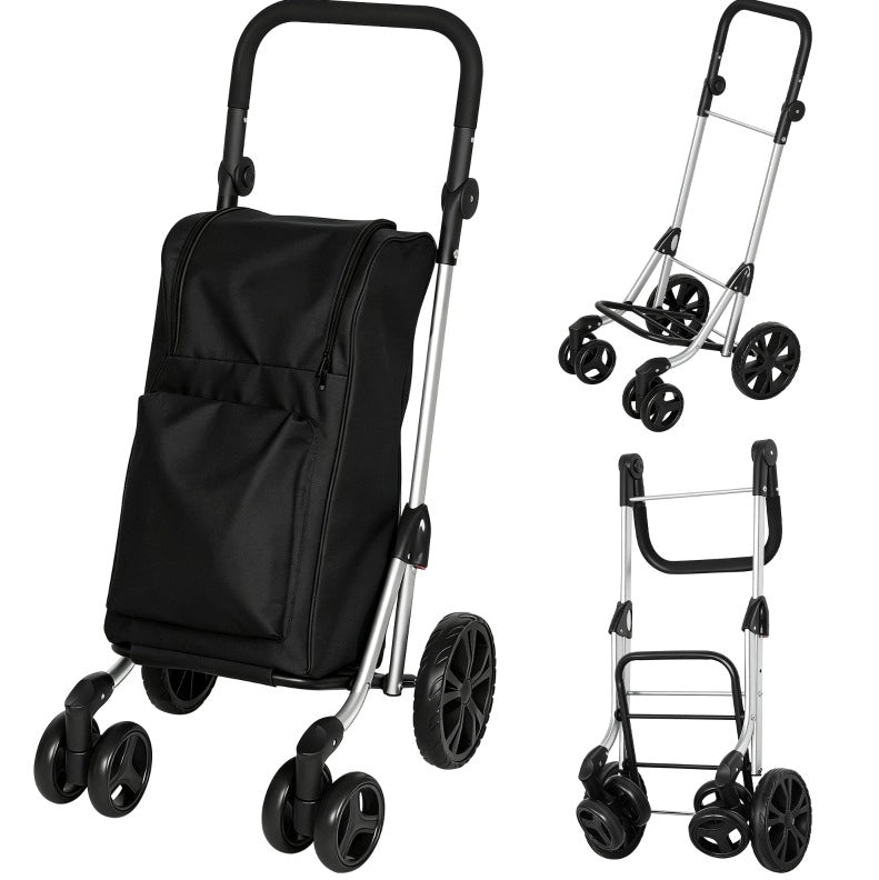Carrello per la spesa 3 in 1 da 46 l, pieghevole, con vano termico