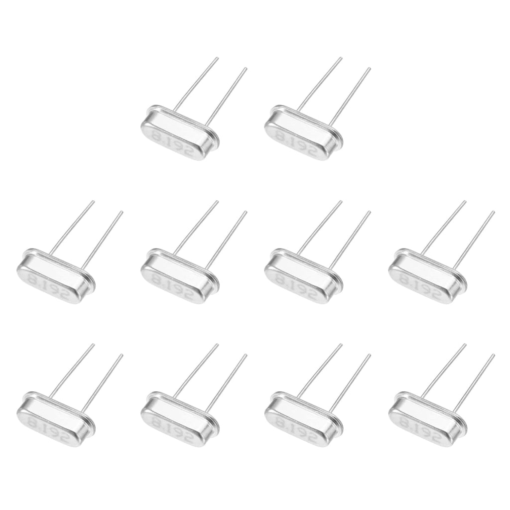 Oscillatore al quarzo da 8,192 MHz, confezione da 10 pezzi, modello HC-49S, con connettore DIP a 2 pin