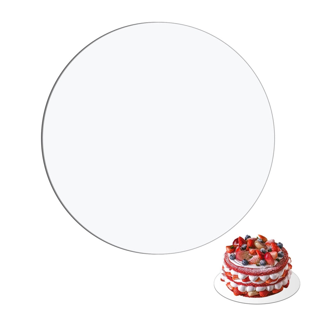Piatti per torte in acrilico, 26 cm, 2 pezzi, trasparenti, riutilizzabili