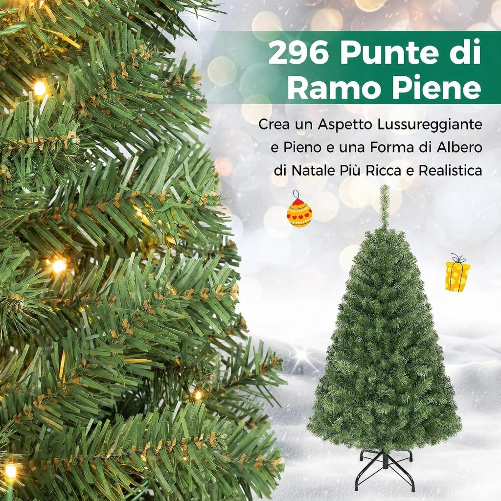 Albero di Natale 120 cm con Luci LED