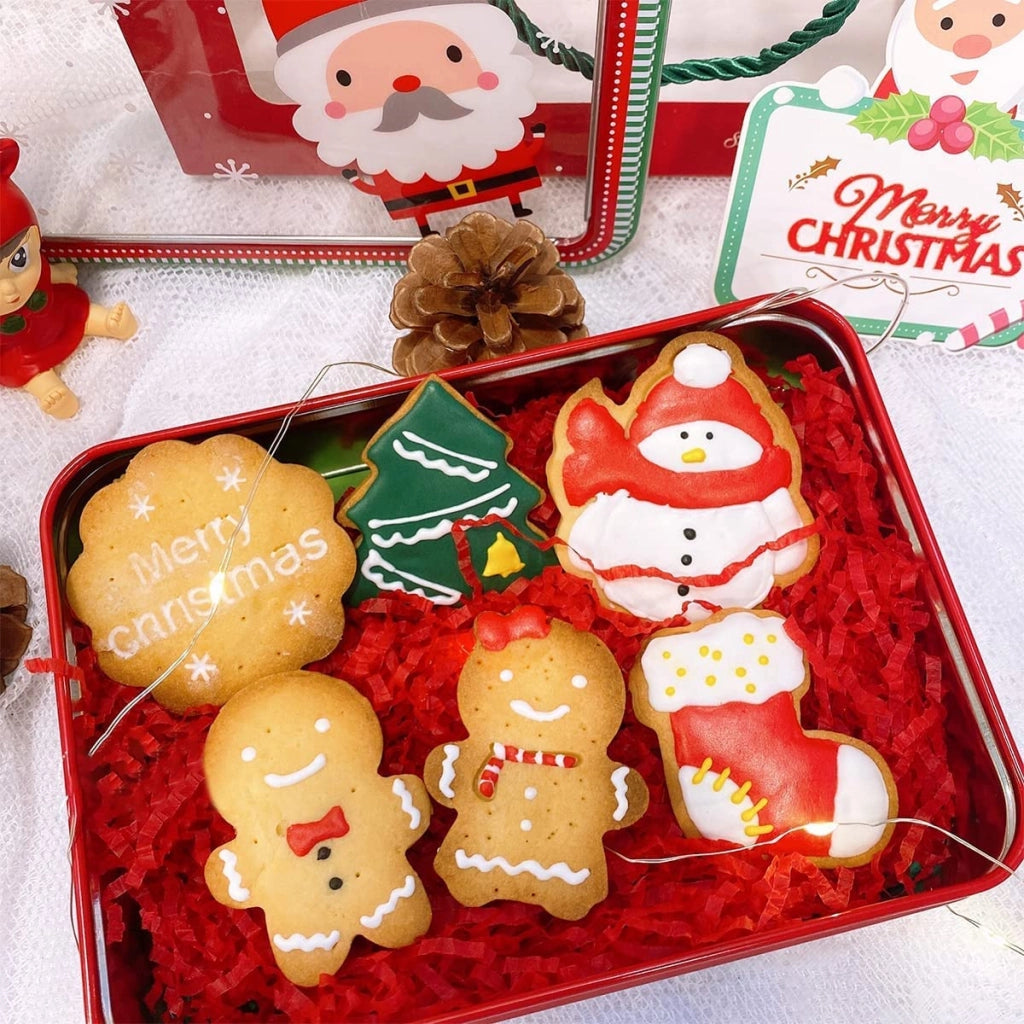 Set di 8 formine per biscotti natalizi, in plastica, riutilizzabili