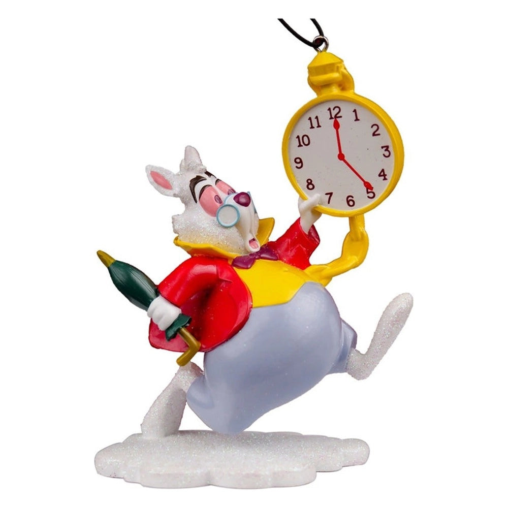 Addobbo natalizio bianconiglio di alice 3d in resina kurt s. adler