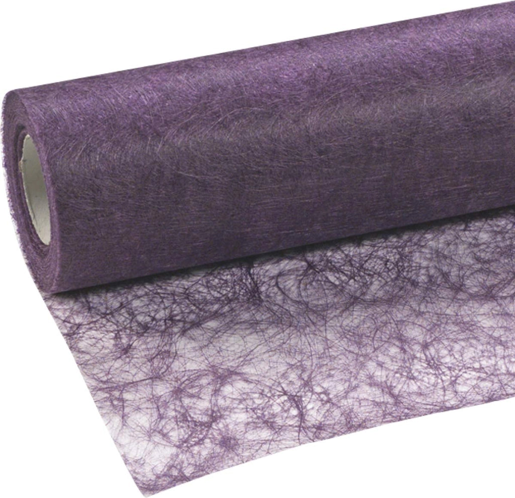 Rotolo di tessuto plastico, lunghezza 25 metri, larghezza 30 cm, colore viola – tovaglia in plastica