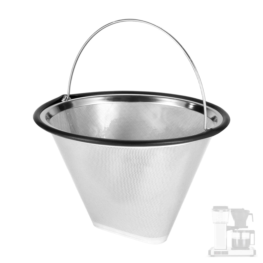 Filtri per caffè compatibili con le macchine Technivorm Moccamaster, modello RVS #4, riutilizzabili