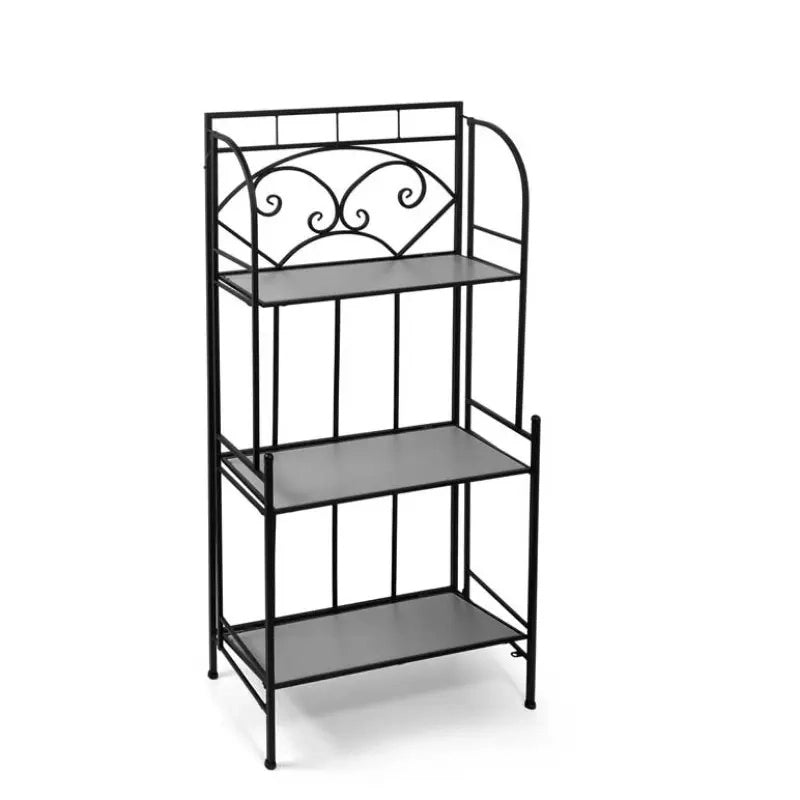 Set 2 scaffali in metallo con 3 ripiani cm 60x28x124h