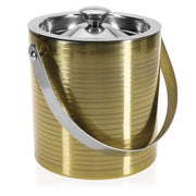 Contenitore refrigerante in acciaio inossidabile, a doppia parete, color oro, capacità 1,5 litri