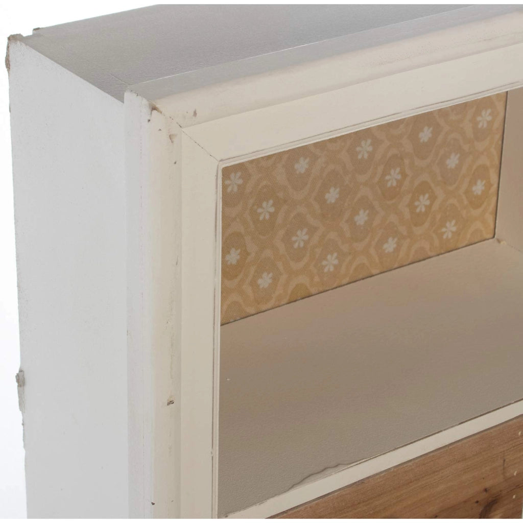 Comodino con 6 cassetti, in legno, dimensioni 68x17,5x103 cm, disponibile in diversi colori